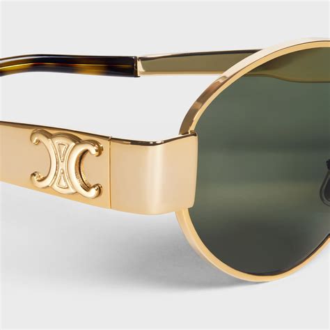 celine triomphe sunglasses oval|celine triomphe metal 01 sunglasses.